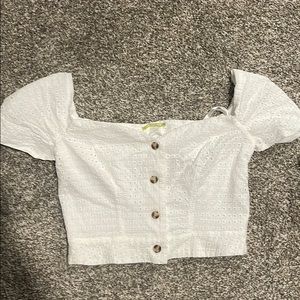 Gianni Binni Crop Top Button